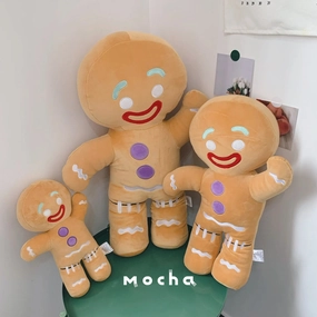 Gingerbread Man Plush Cushion Pillow