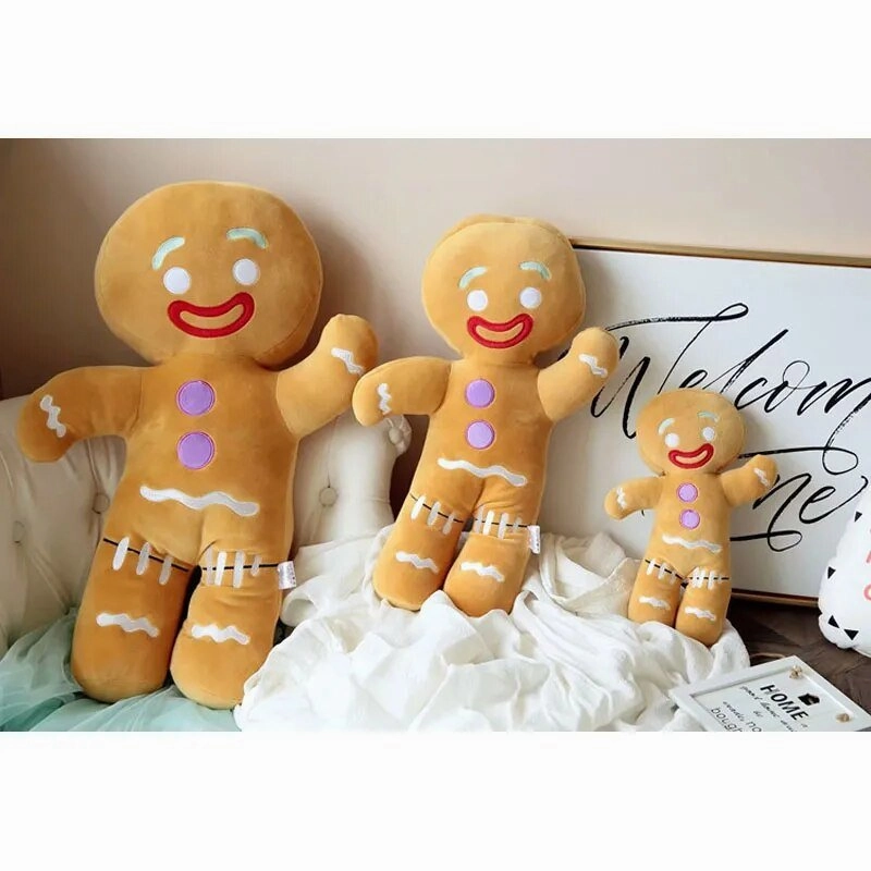 Gingerbread Man Plush Cushion Pillow
