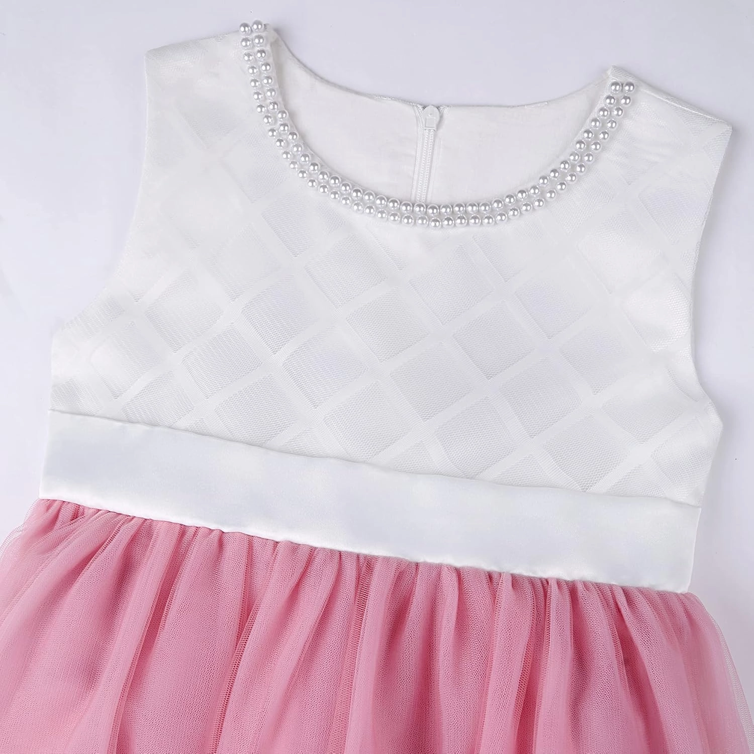 Girls Dress Sloping Bridesmaid Wedding Princess Children's Bow Birthday Ball Party Show Evening Lavender