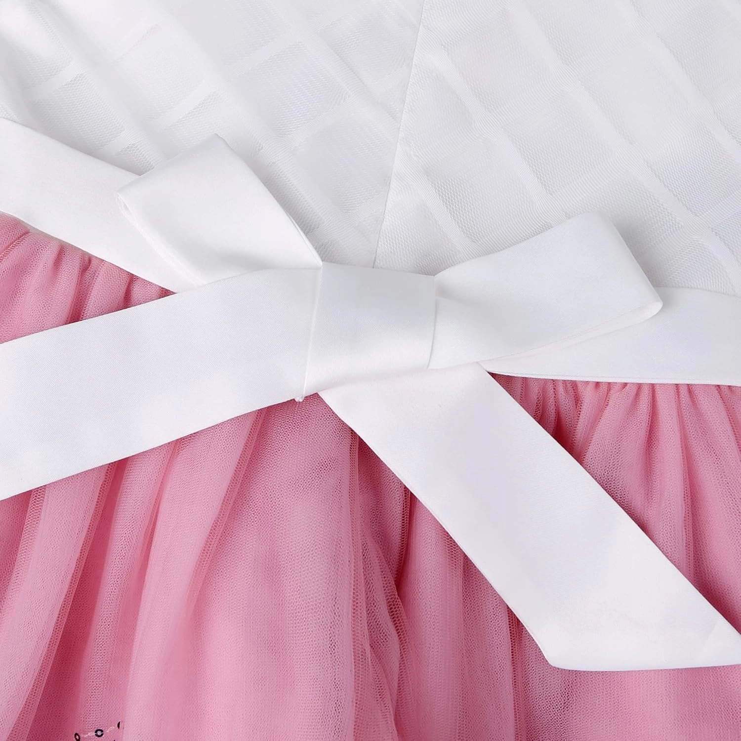 Girls Dress Sloping Bridesmaid Wedding Princess Children's Bow Birthday Ball Party Show Evening Lavender