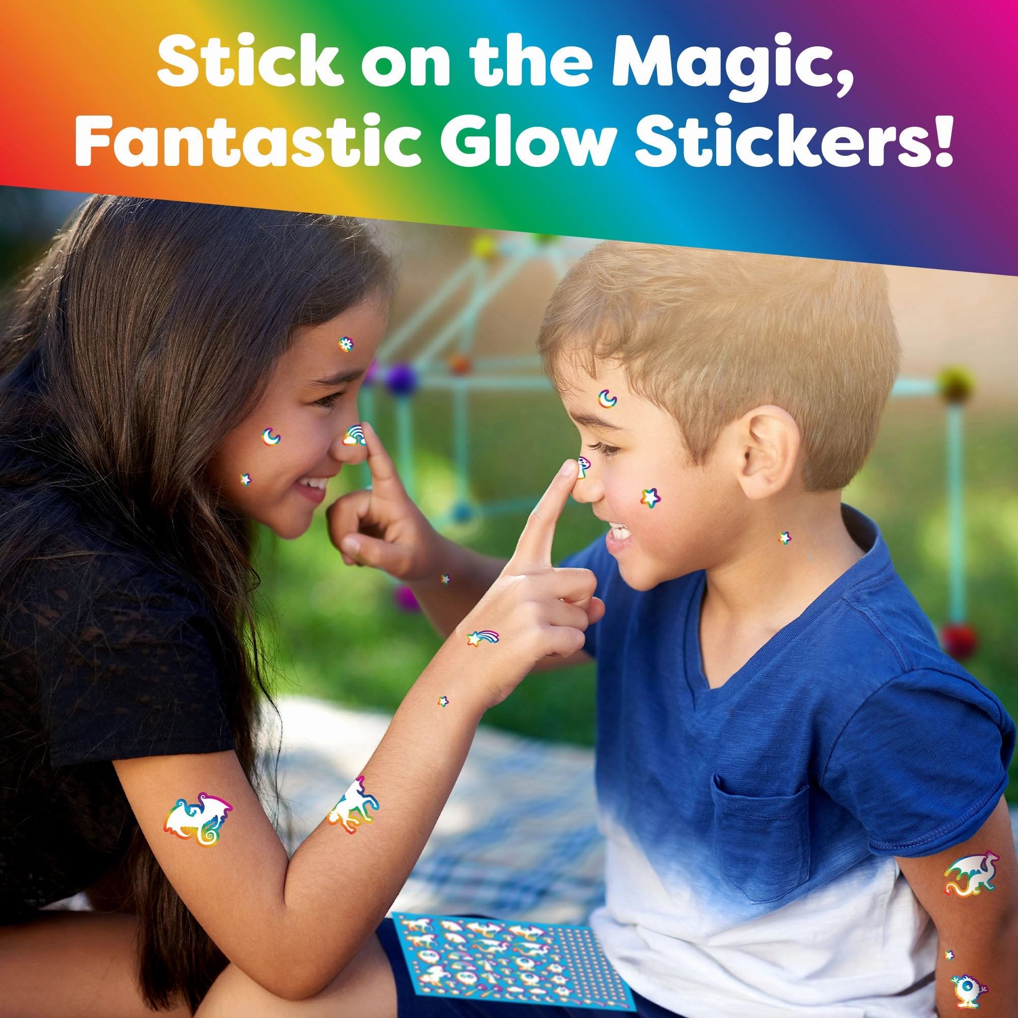 Glow in the Dark Fun Forts Construction Set - 90 Pieces