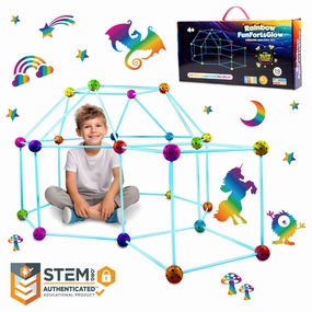 Glow in the Dark Fun Forts Construction Set - 90 Pieces