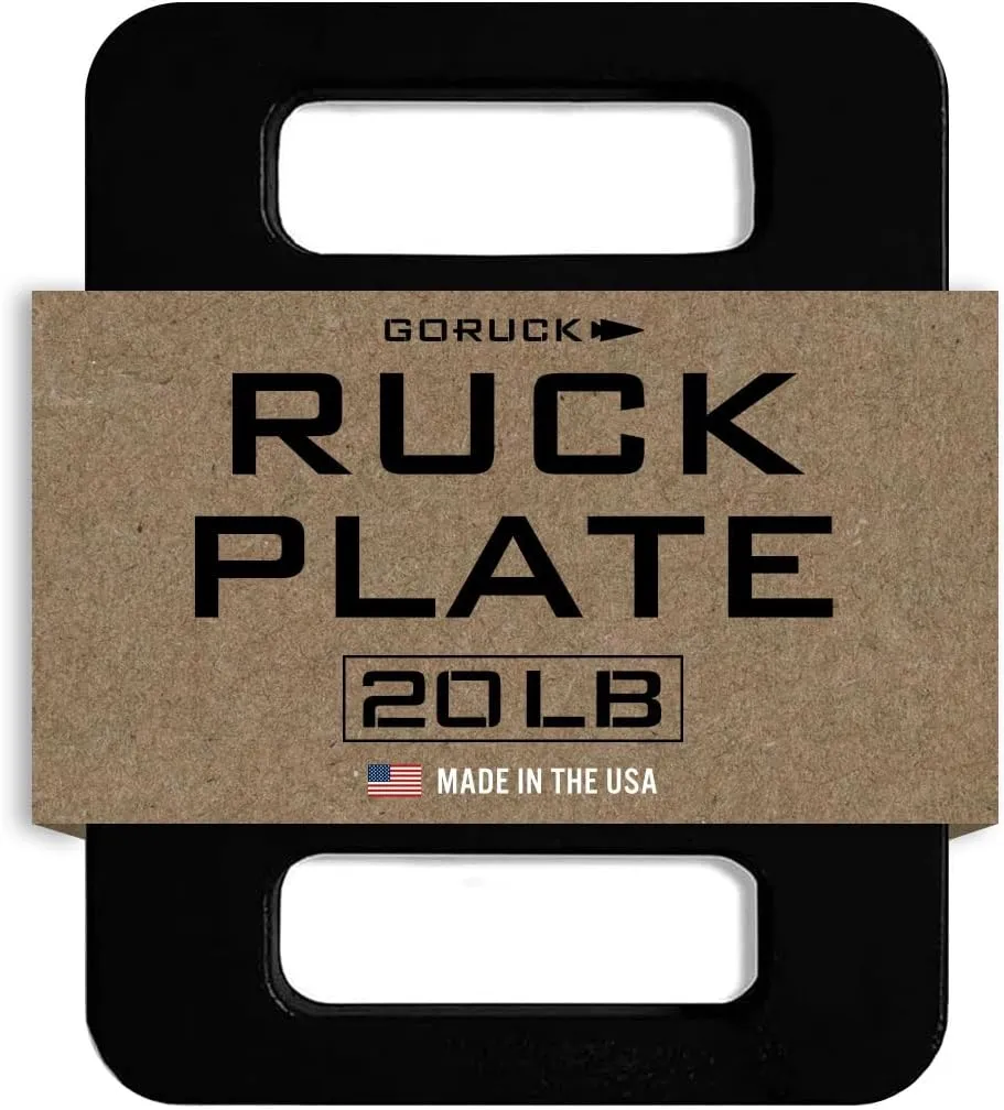 GORUCK Ruck Plate – USA Made Weight for Rucking, Strength & Fitness, Fits with Rucker & Ruck Plate Carrier – 10LB, 20LB, 30LB