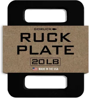 GORUCK Ruck Plate – USA Made Weight for Rucking, Strength & Fitness, Fits with Rucker & Ruck Plate Carrier – 10LB, 20LB, 30LB