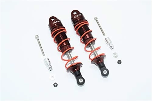GPM for Arrma Senton 6S BLX (AR102654) & Typhon 6S BLX (AR106013) Upgrade Parts Aluminum Front Adjustable Dampers 100mm - 1Pr Set Brown