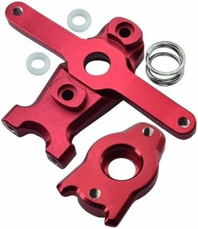 GPM for Traxxas 1/16 Mini E-Revo, Mini Slash, Mini Summit Upgrade Parts Aluminum Steering Assembly - 3 Pcs Set Red