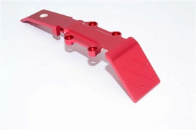 GPM For Traxxas 1/16 Mini E-Revo, Mini Slash Upgrade Parts Aluminum Front Skid Plate - 1Pc Red