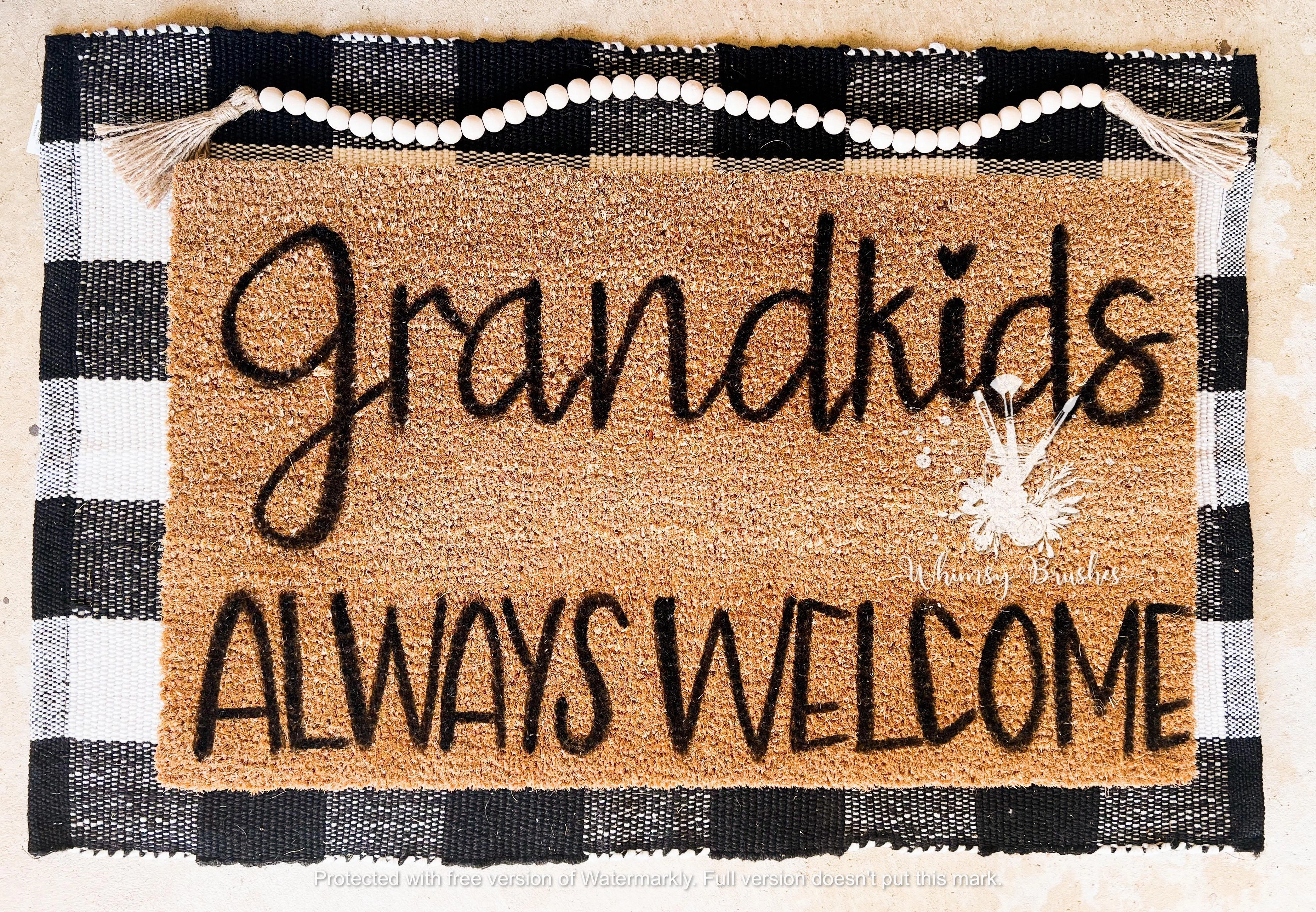 Grandkids Welcomed Doormat