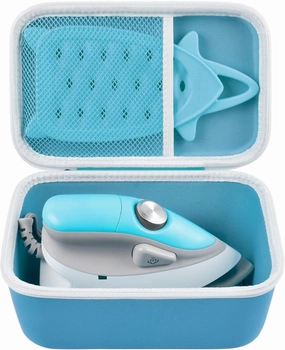 GWCASE Case Compatible with Oliso M3Pro/ M2 Mini Project Steam Iron. Carrying Organizer Holder for Sunbeam Hot-2-Trot Travel Steam Iron (Box Only)- Blue