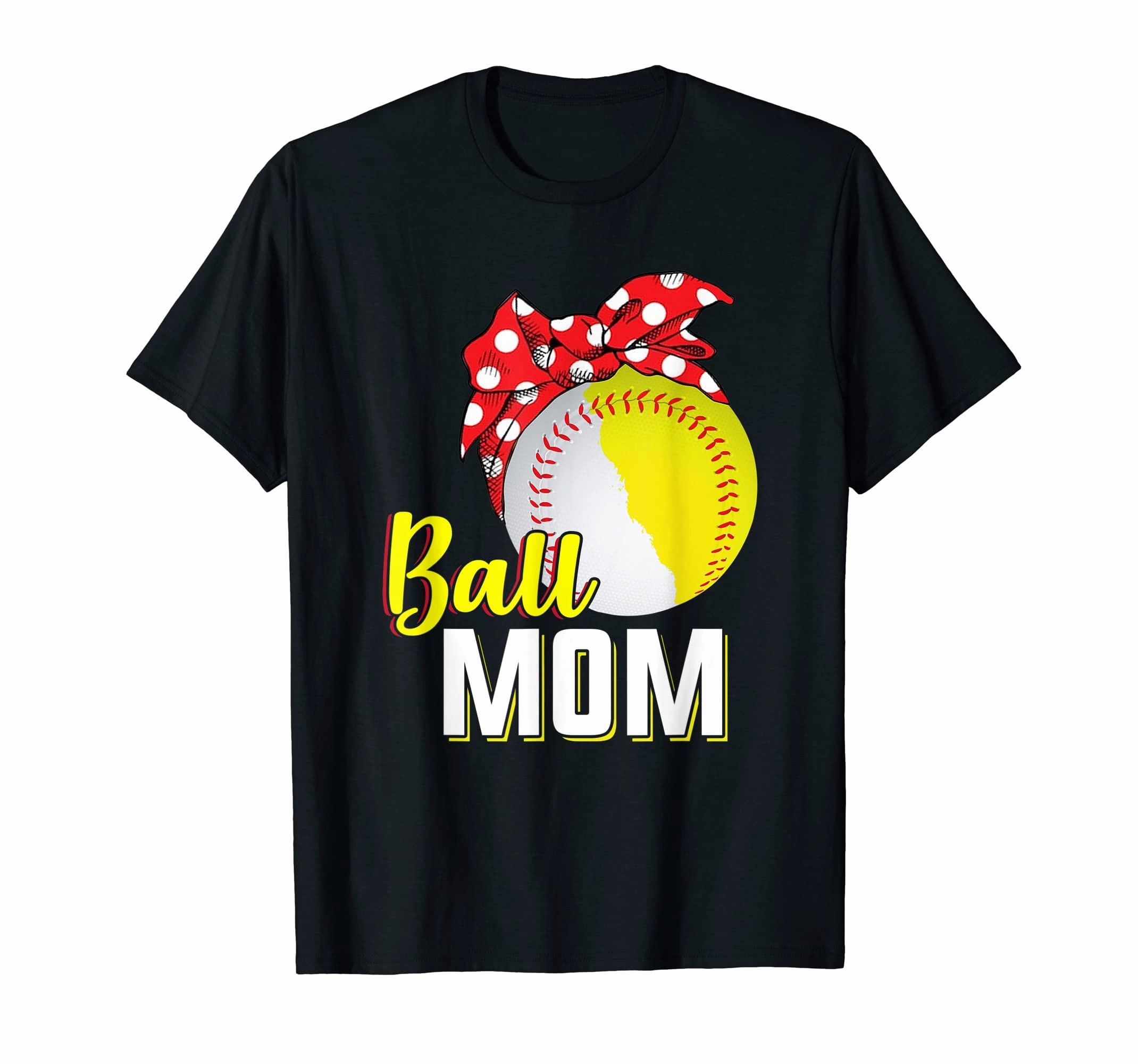 Half Baseball Half Softball Mom Vintage Tee Ball Heart Shirt