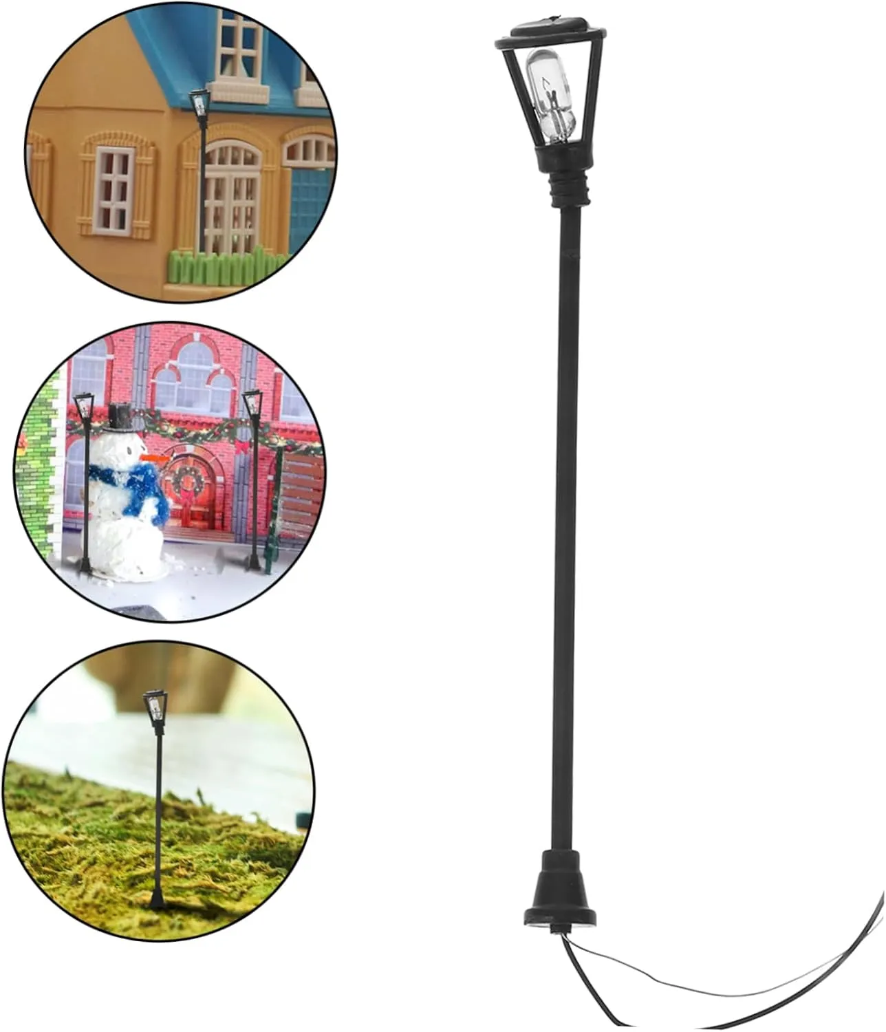HANABASS 5sets 10pcs Miniature Street Lights for Dollhouse Garden Lamp Models Cute Micro Landscape Decor for Indoor Outdoor Settings 10pcs*5