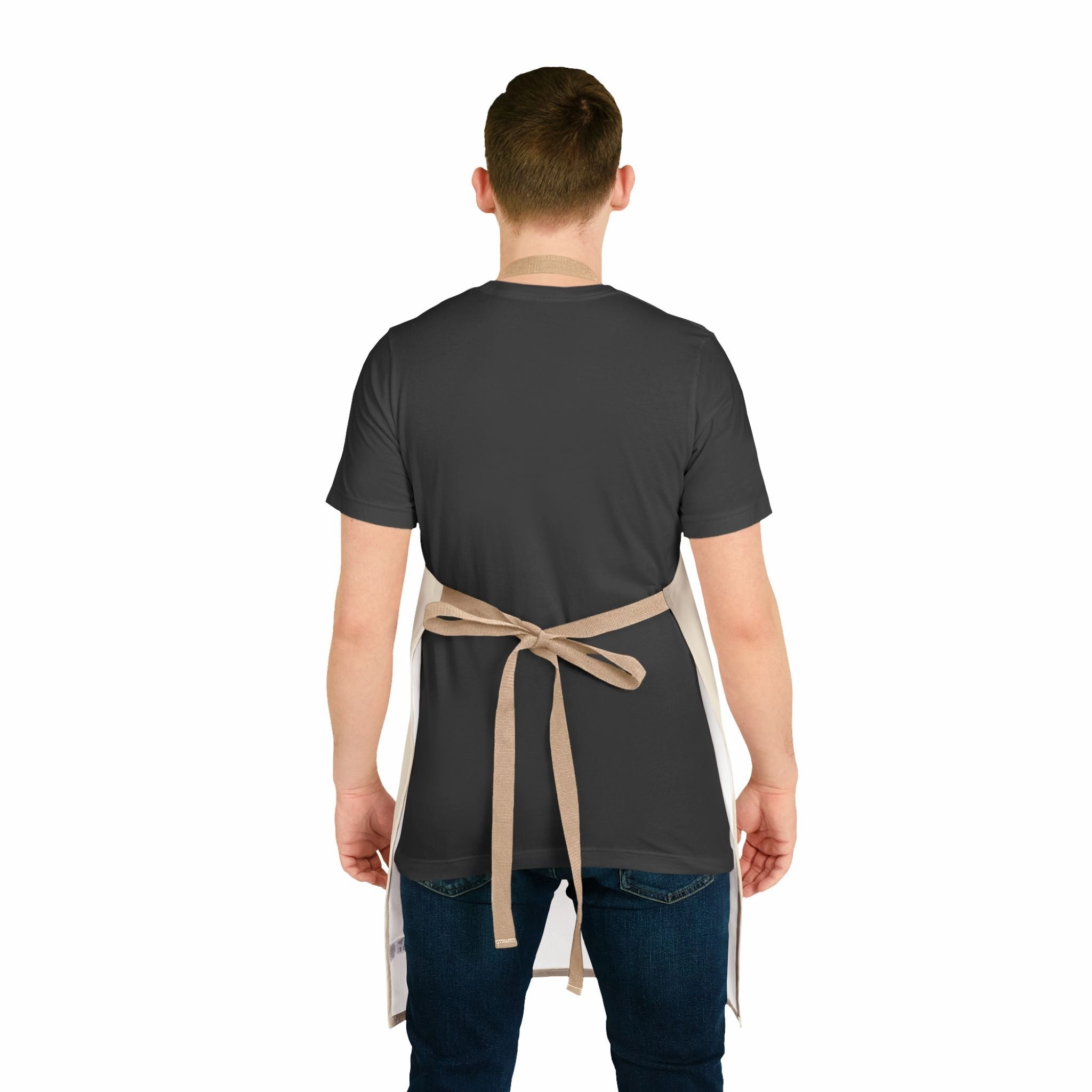 Hand-Drawn Mandala Art Apron - Beige