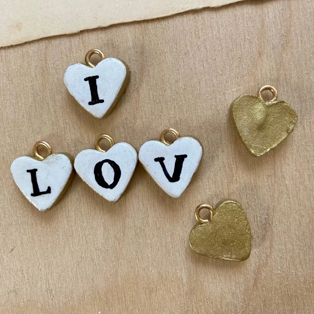 Handmade Initial Charm | Heart