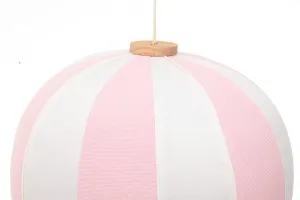 Hanging Pink-White Hot Air Balloon Kid Nursery Children Room Decor Baby Shower Gift Large 12 in