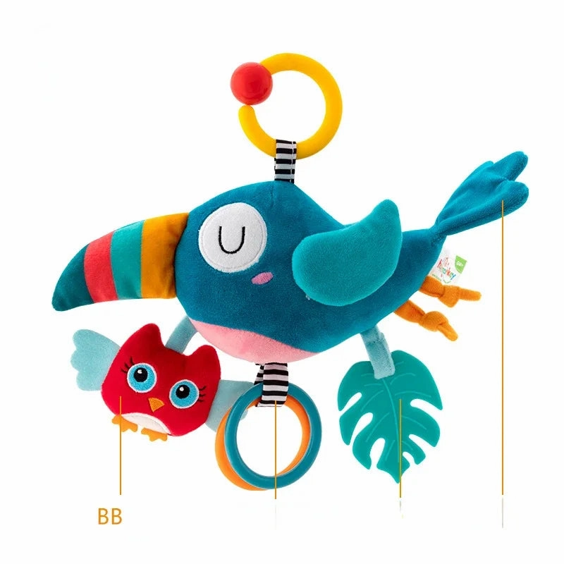 Hangoo: Animal-Themed Hanging Sensory Toy for Baby Stimulation