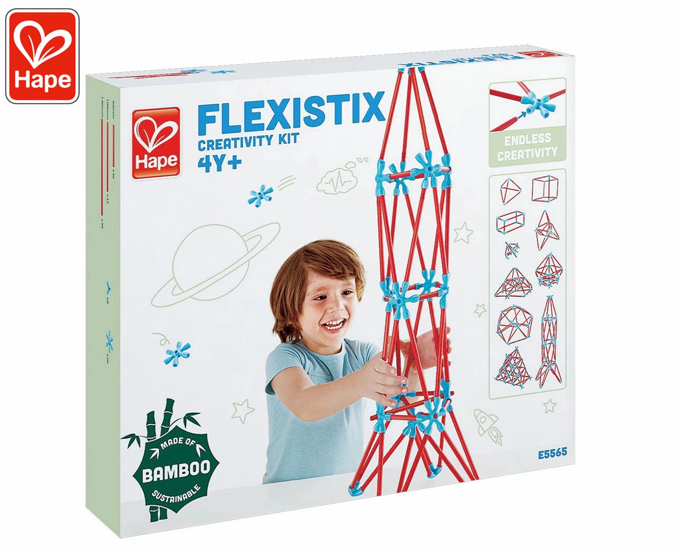 Hape Flexistix Creativy Kit Early Science STEM Toys Gifting Idea for 4yrs 