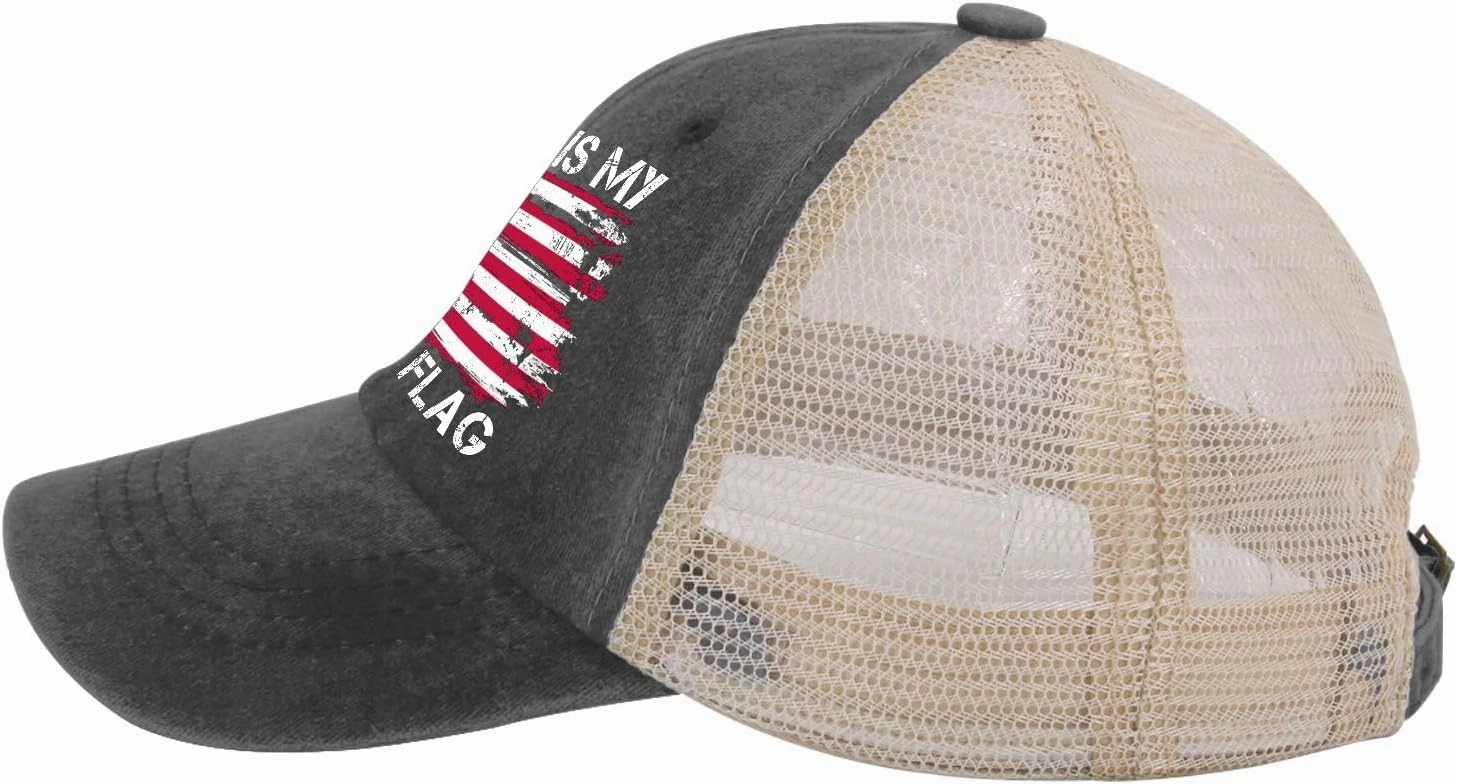 Hat Men Vintage America Flag Tennis Hat Womens AllBlack Cycling Caps Cute for Handyman