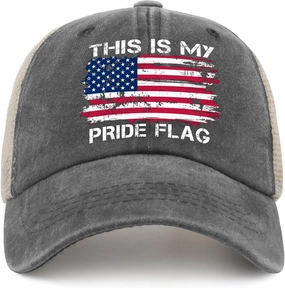 Hat Men Vintage America Flag Tennis Hat Womens AllBlack Cycling Caps Cute for Handyman