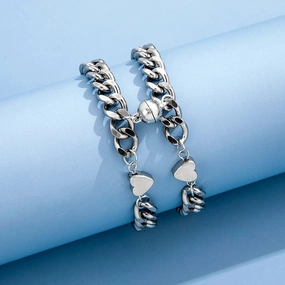 Heart Magnetic Ball Couple Bracelet