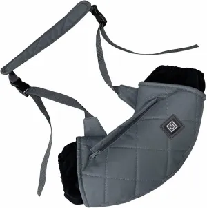 Heated Hand Muff Rechargeable Electric Heated Hand Warmer Bag USB Adjustable Strap 3 Temperature Adjustment for Winter Outdoor (Grey)