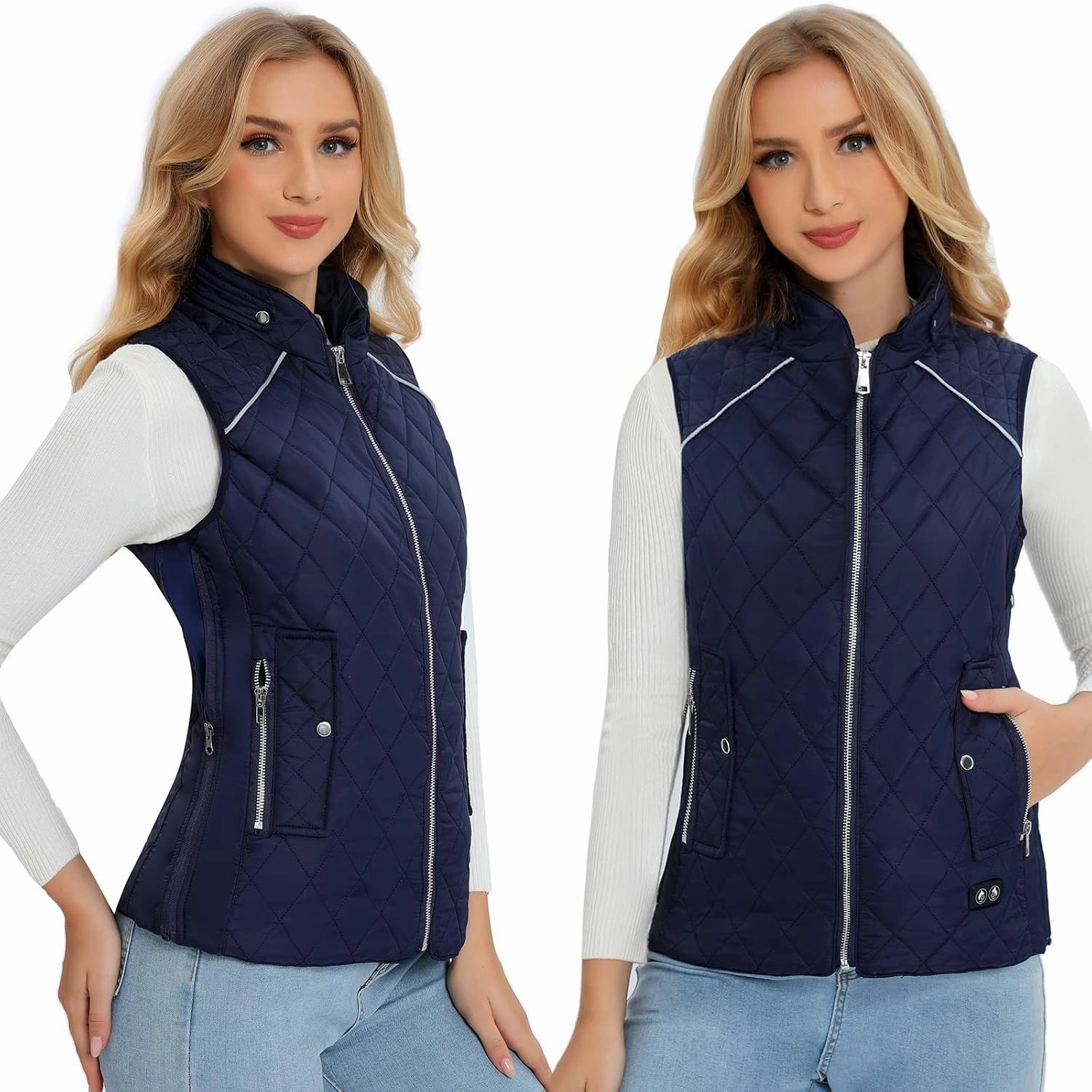 Heated Vest Women Rechargeable with Battery Pack included Slim fit Electric heated coat，Women‘s Heated Vests