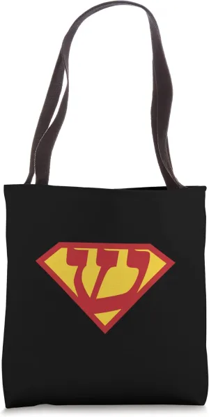 Hebrew Alphabet Dreidel Hanukkah Nun Hey Gimel Shin Gelt Fun Tote Bag