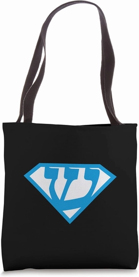 Hebrew Alphabet Dreidel Hanukkah Nun Hey Gimel Shin Gelt Fun Tote Bag