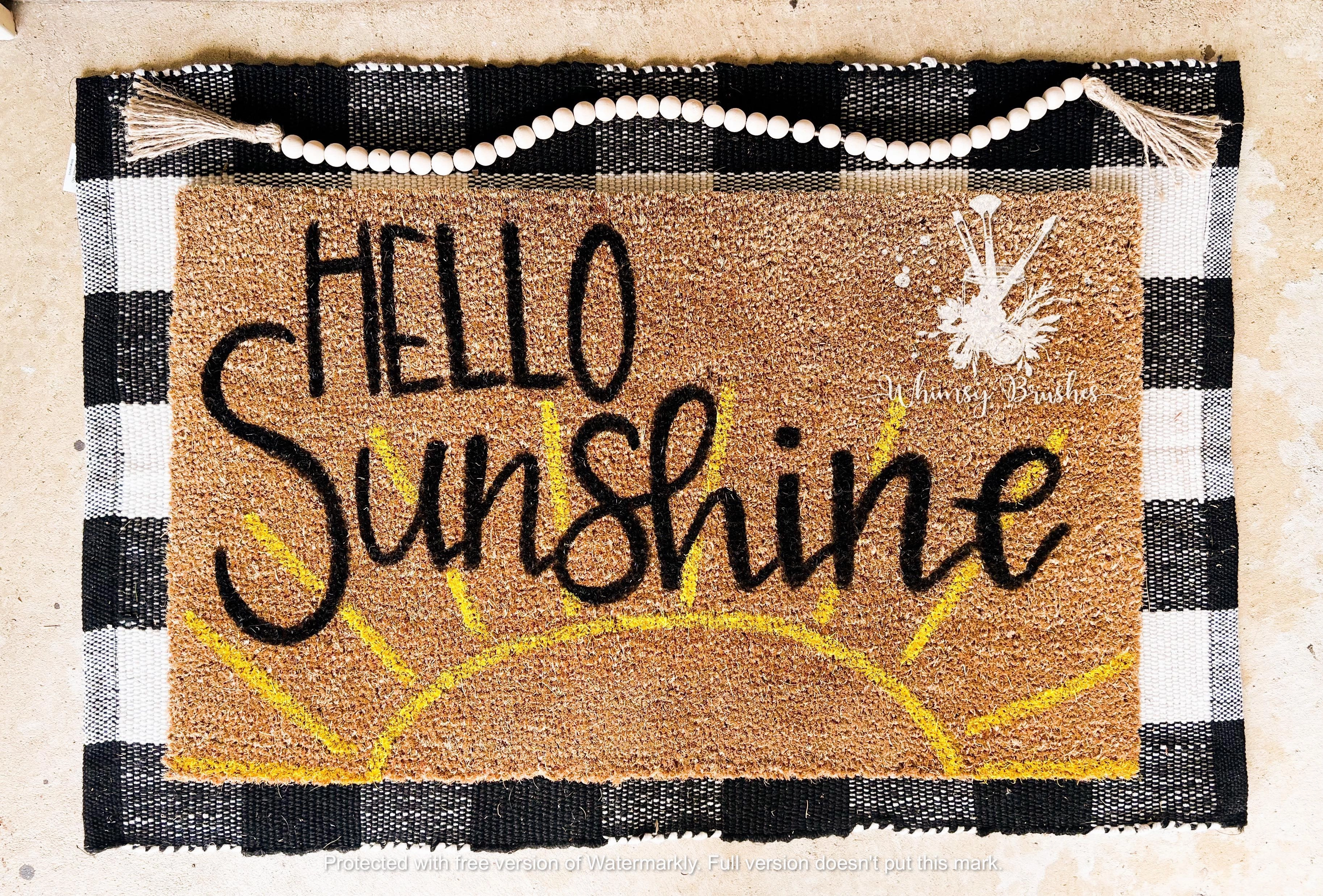 Hello Sunshine Doormat