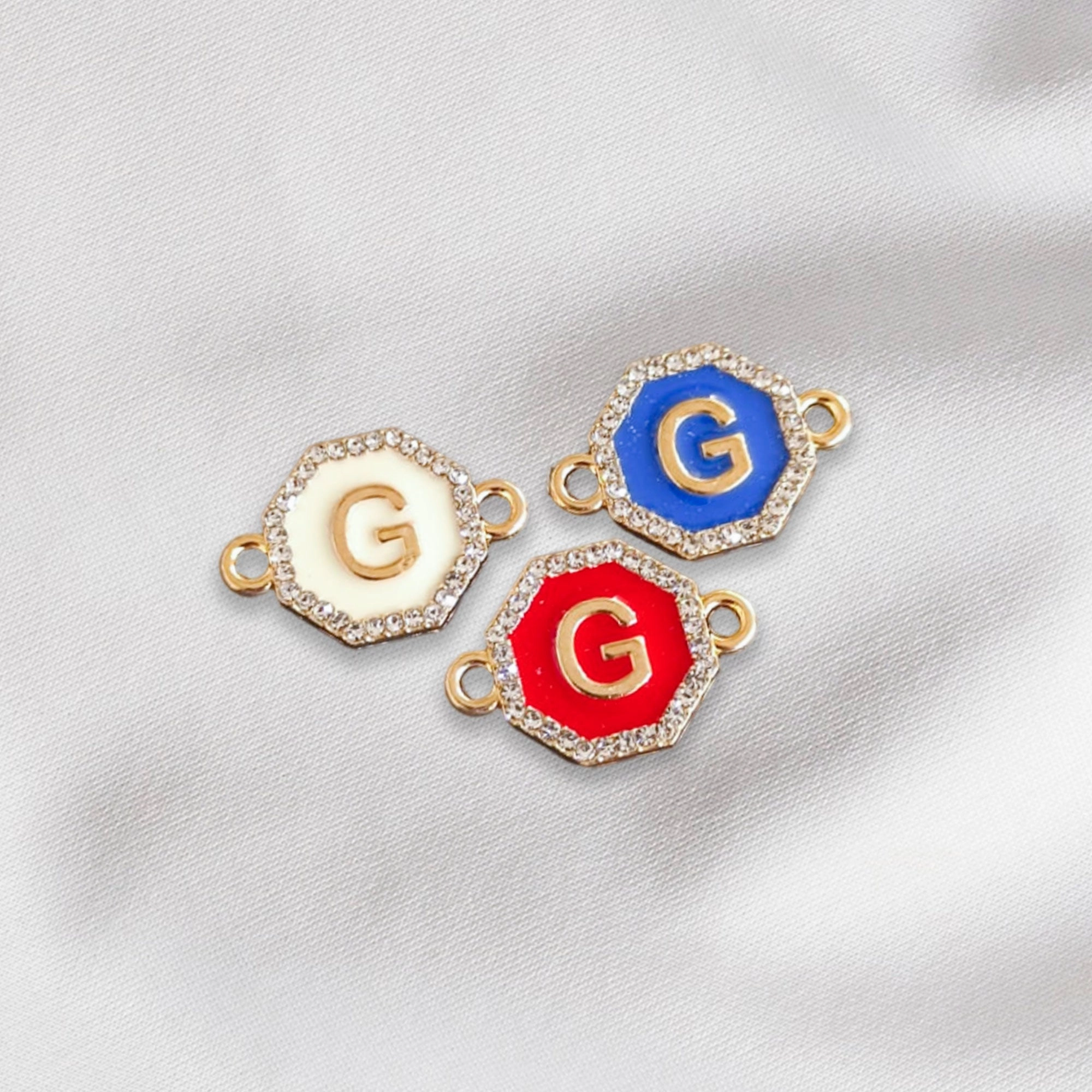 Hexagon - Alphabet Charm