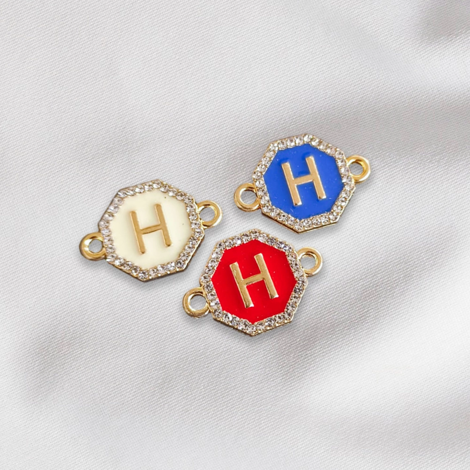 Hexagon - Alphabet Charm