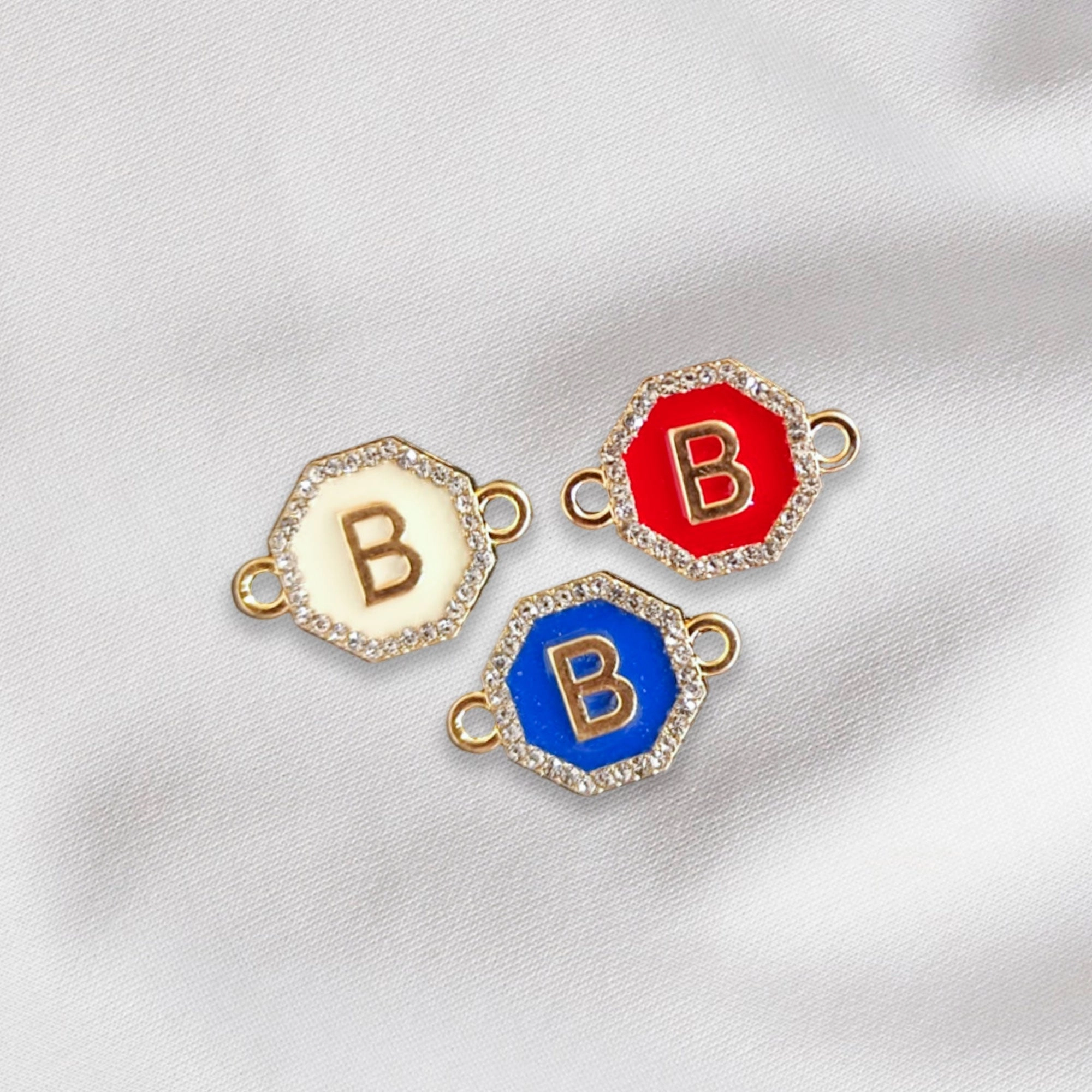 Hexagon - Alphabet Charm