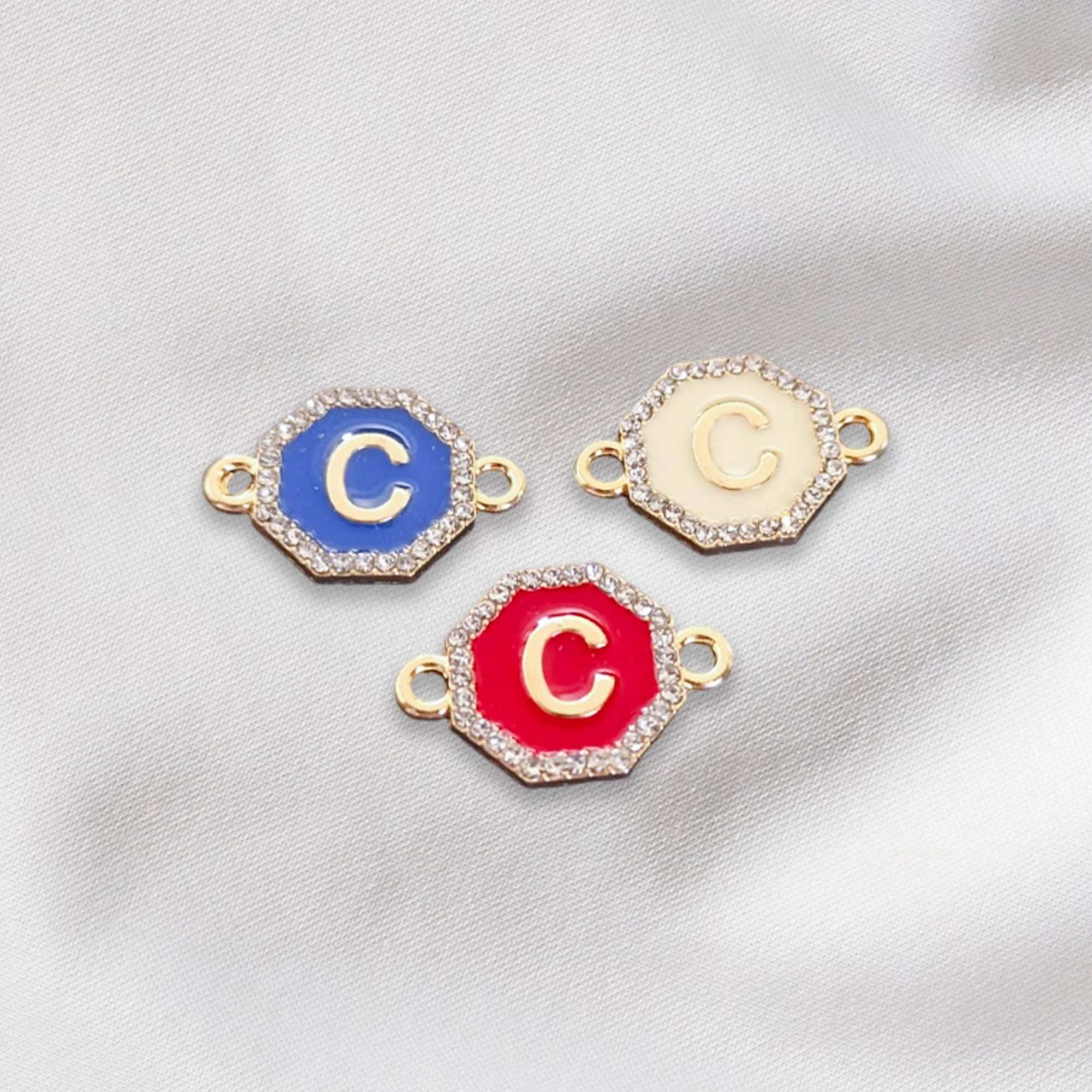 Hexagon - Alphabet Charm