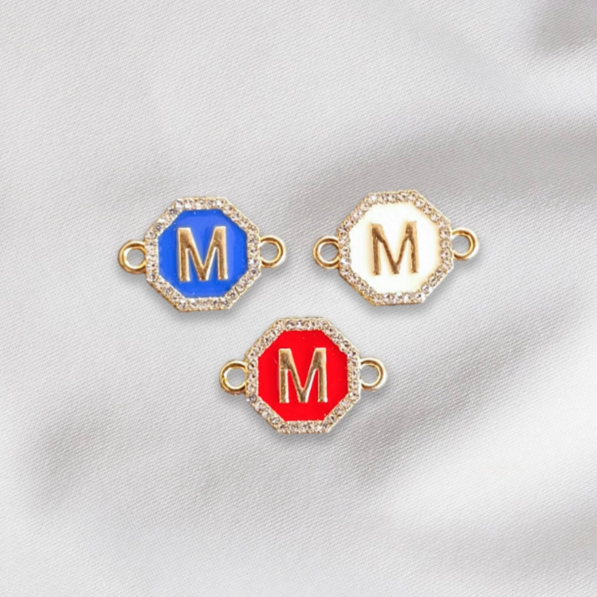 Hexagon - Alphabet Charm