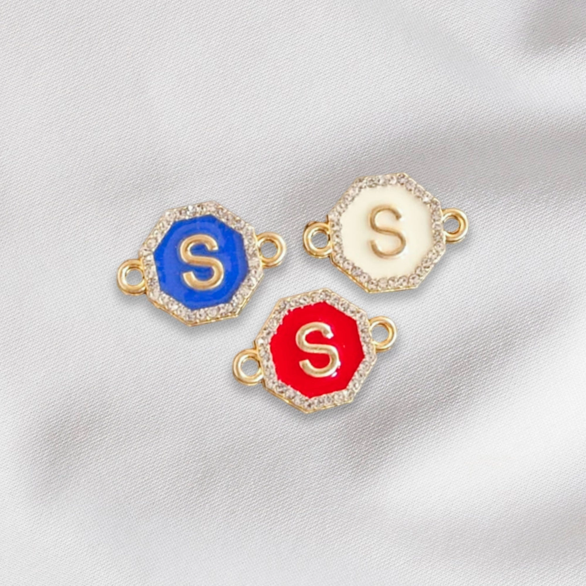 Hexagon - Alphabet Charm