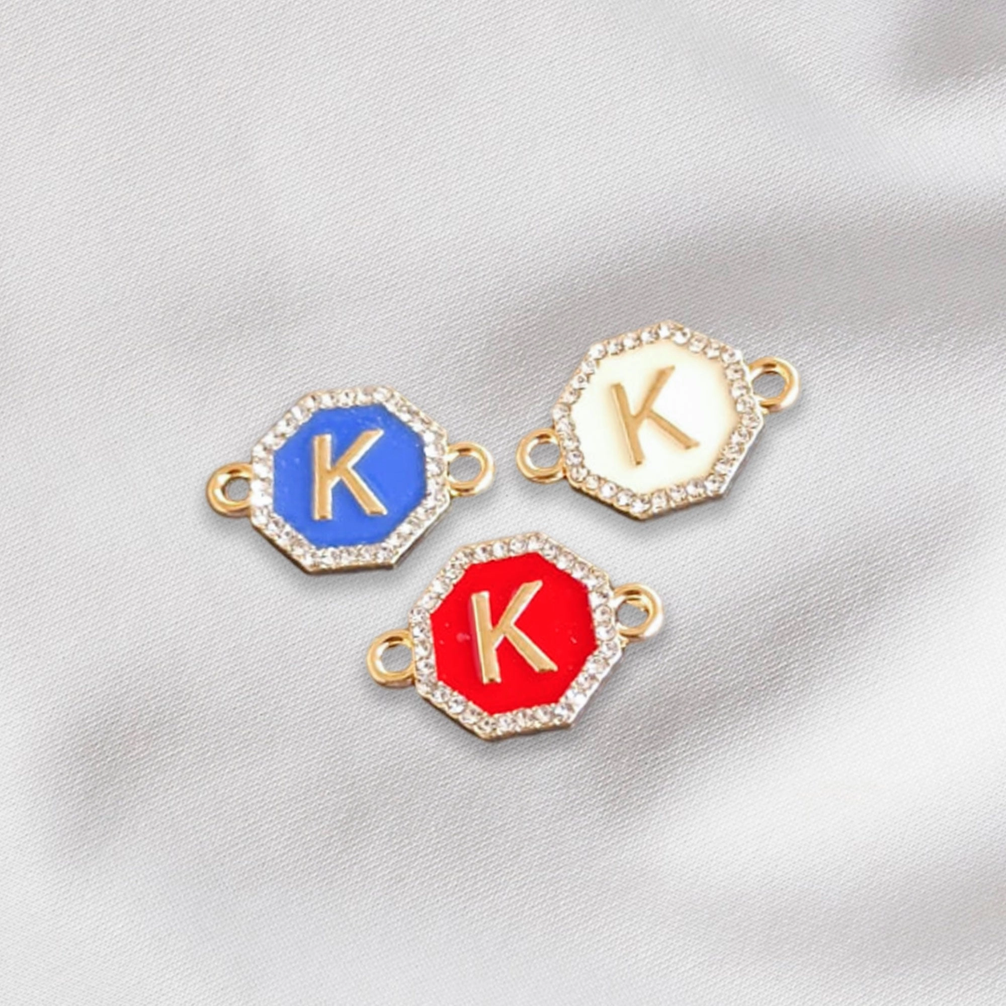 Hexagon - Alphabet Charm