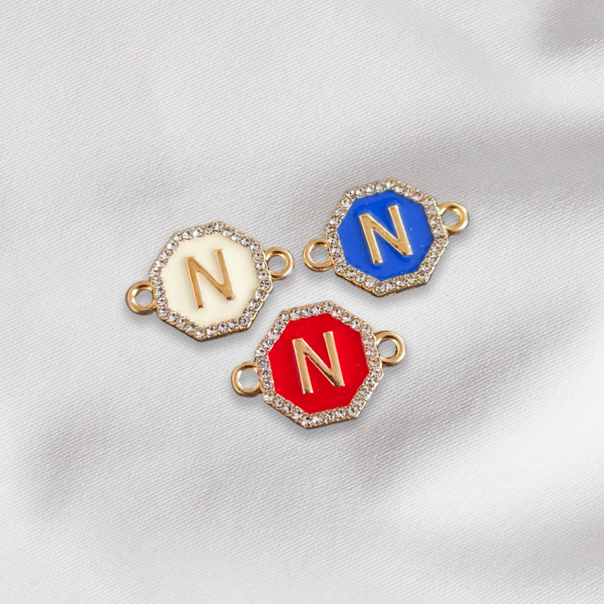 Hexagon - Alphabet Charm