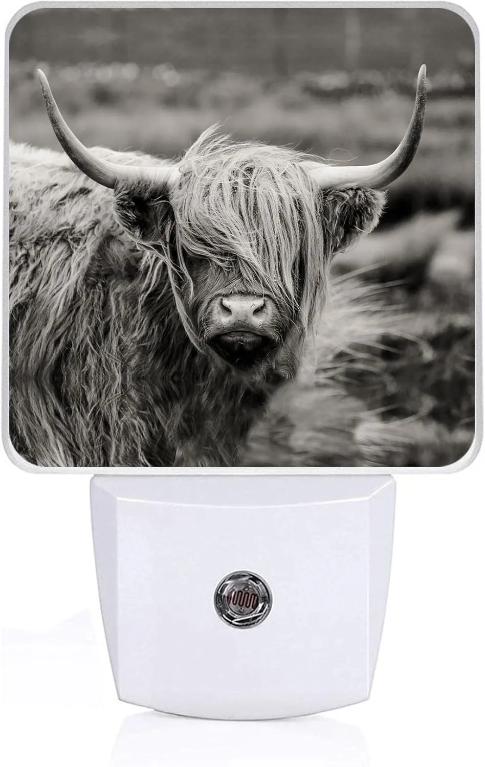 Highland Cow Night Light, Plug-into Wall Cows Nightlight Lamp with Dusk to Dawn Sensor, Led Lamp 0.5W Energy Efficient for Boys Girls Adults Home Decor