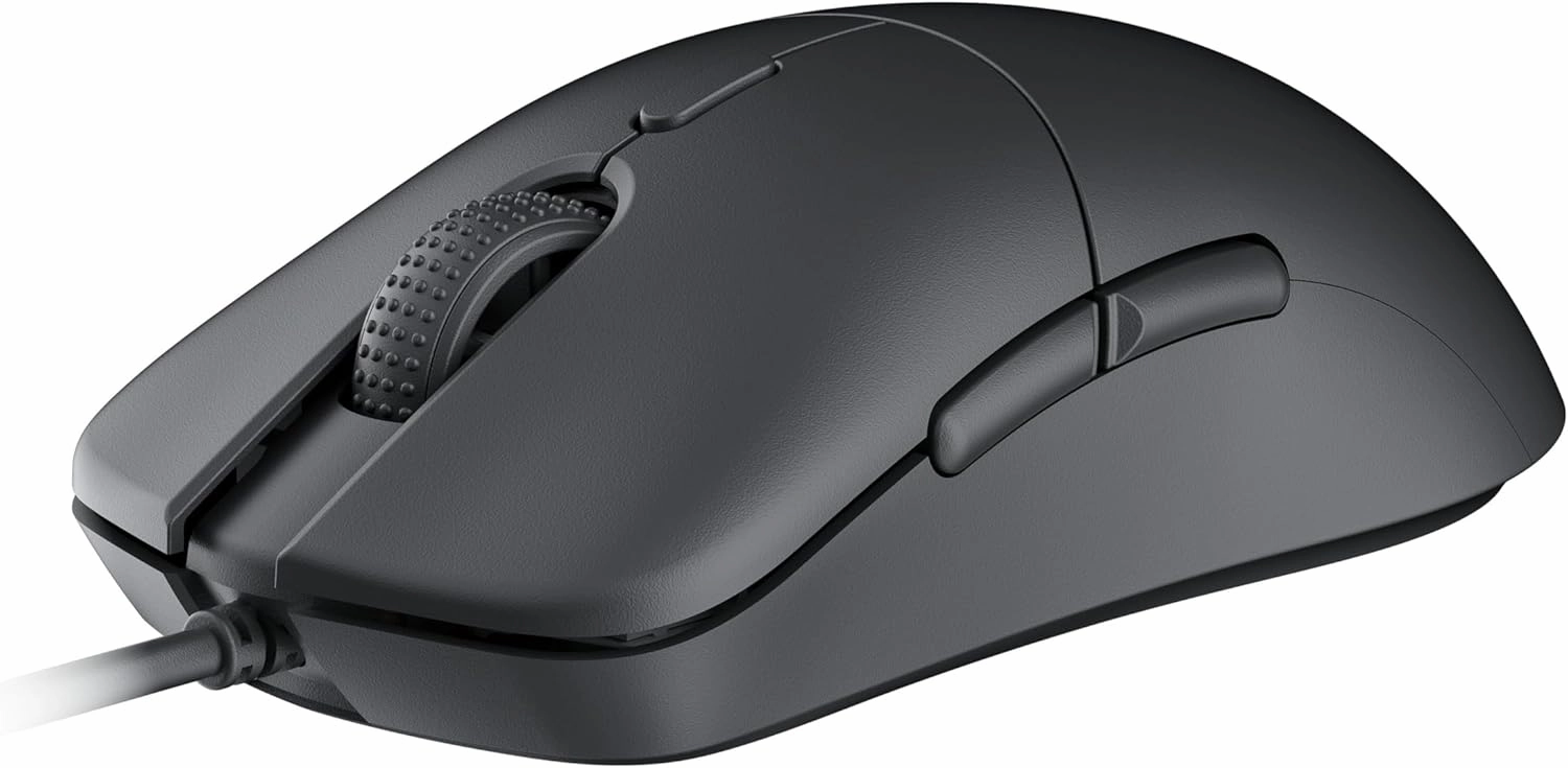 HK GAMING Mira XM1 Ultra Lightweight Gaming Mouse | 58 Grams | max 16000 cpi | 1kHz USB Wired | 6 Buttons | Anti Slip Grips (Black)