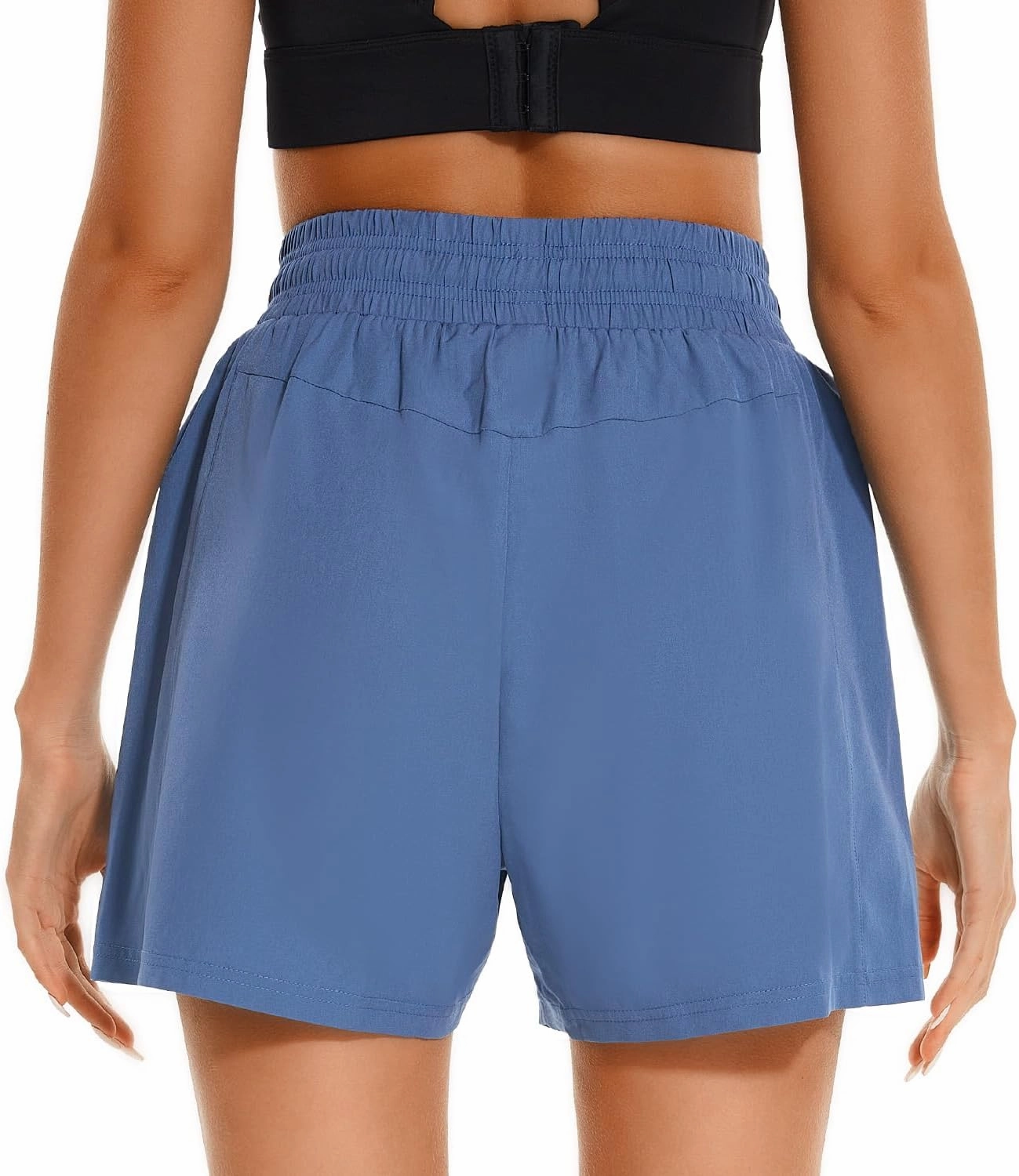 HODOSPORTS Women's 4'' Swim Shorts Quick Dry Board Shorts with Boxer Liner Pockets Swimsuit Bottoms