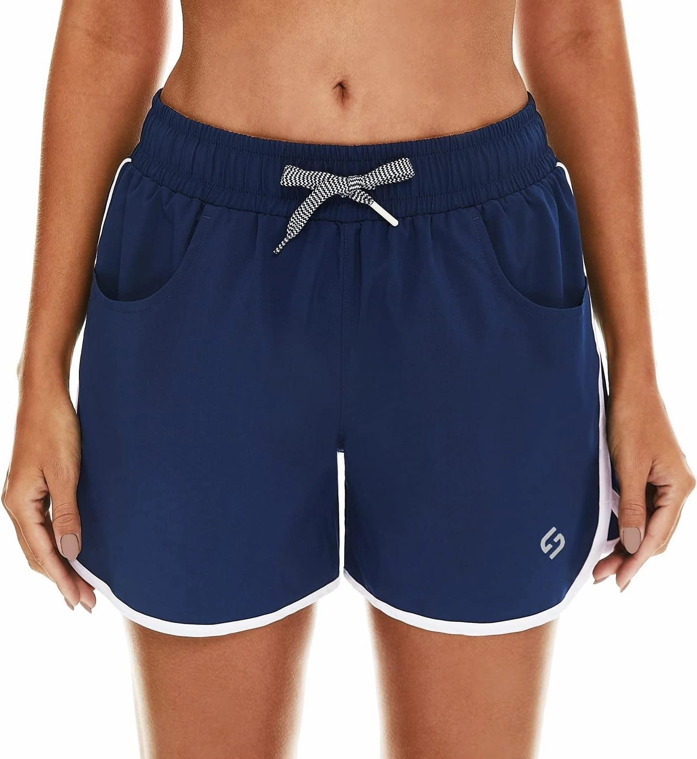 HODOSPORTS Women's 4" Swim Shorts Quick Dry Board Shorts Swimsuit Bottom with Pockets