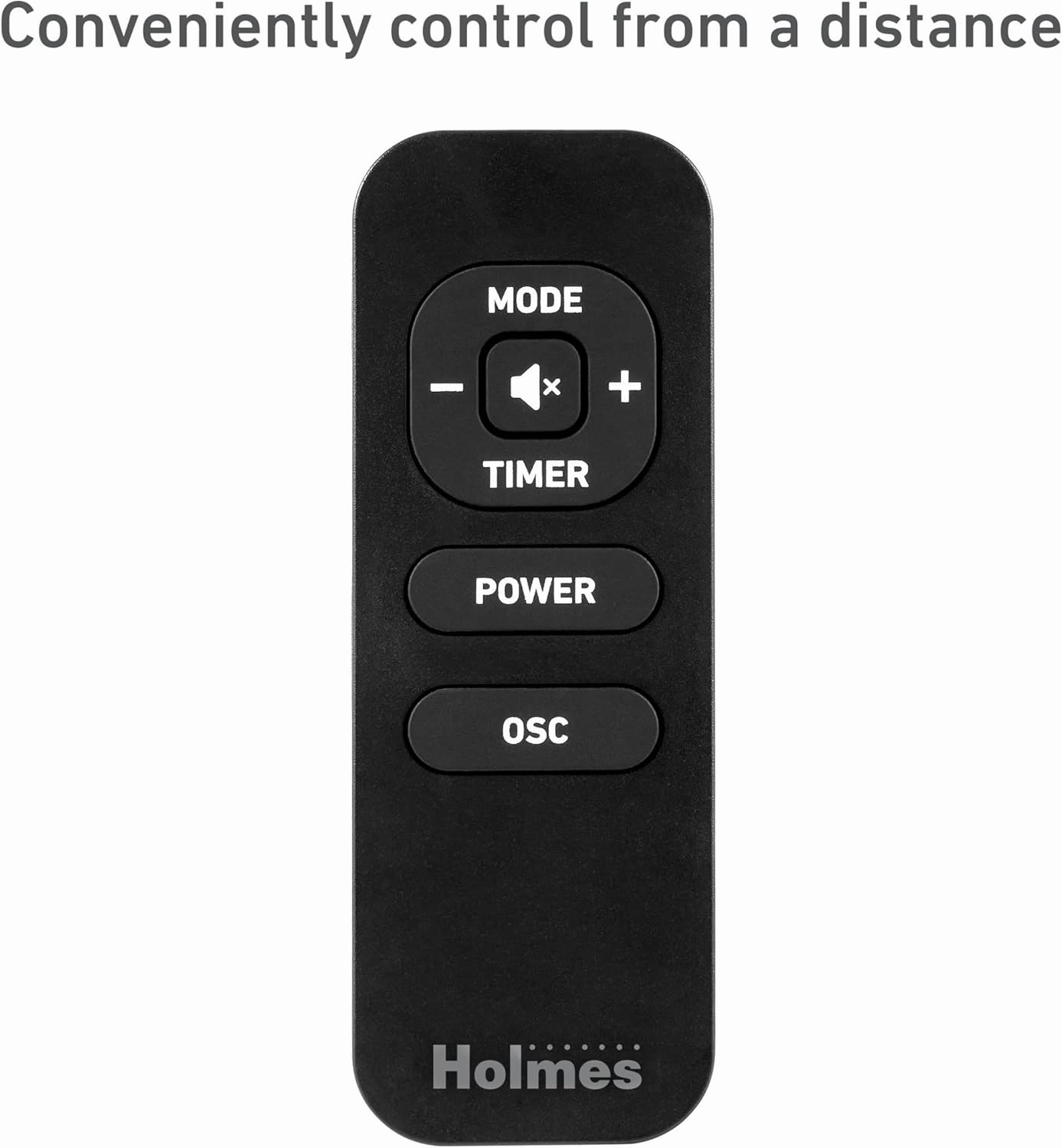 Holmes 36" CleanBreeze Digital Tower Fan with Removable Blade, ClearRead Display, 75° Oscillation, 6 Speeds, 4 Modes, 12-Hour Timer, Home, Bedroom or Office, Remote Control, Matte Black