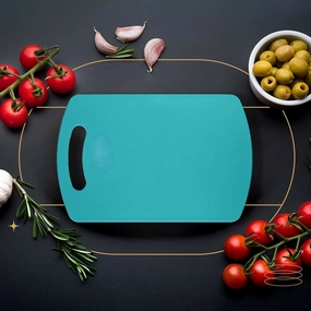 HOMEGLARE Plastic Vegetable Chopping Board(Random Colour , Single Pc)
