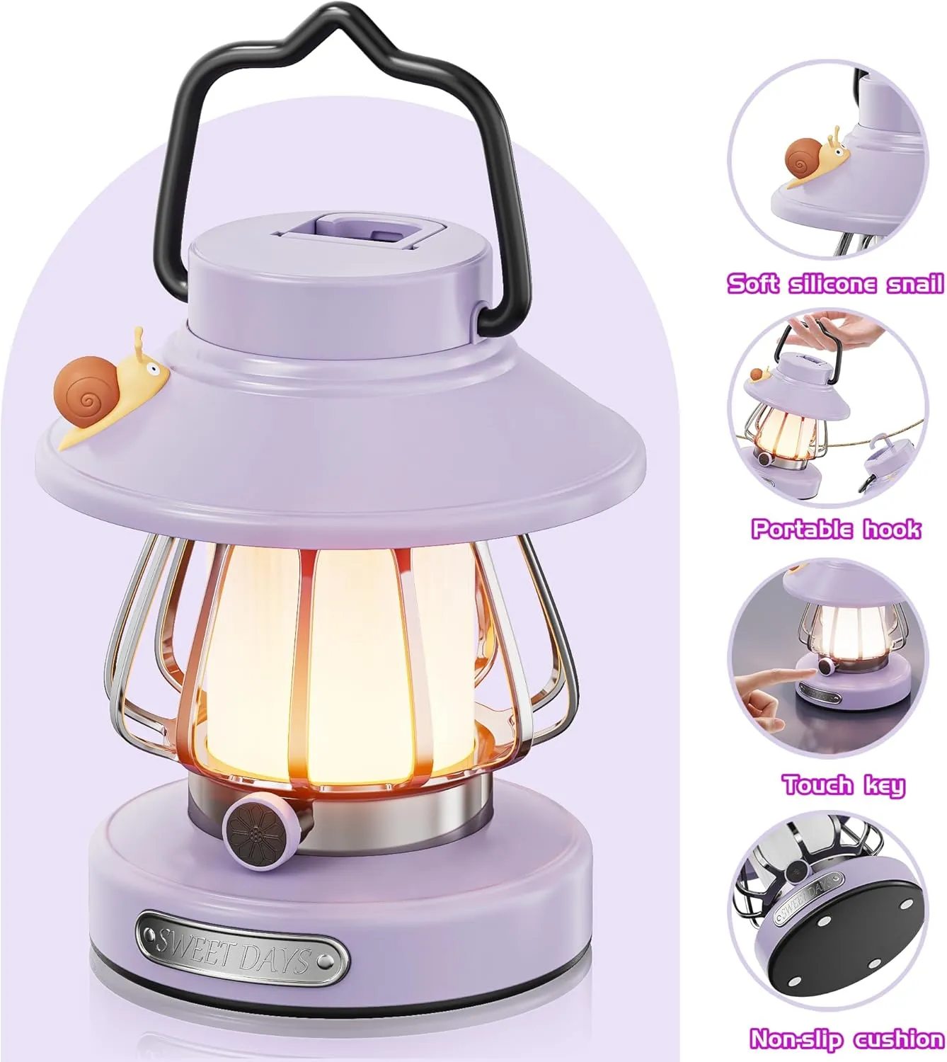 HOMY Gear lamp for Kids Set Toddler Flashlight Sky Lanterns Convenient LED Light Rechargeable Outdoor Indoor Essentials Table Portable Night Light Camping Lantern New Gift