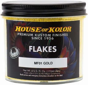 House of Kolor MF01-C01 MF Series Gold Dry Flake (6 oz)