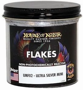 House of Kolor Ultra Silver Mini Flake 3-Ounce Jar
