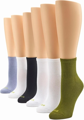 HUE Women's Mini Crew Sock 6 Pair Pack