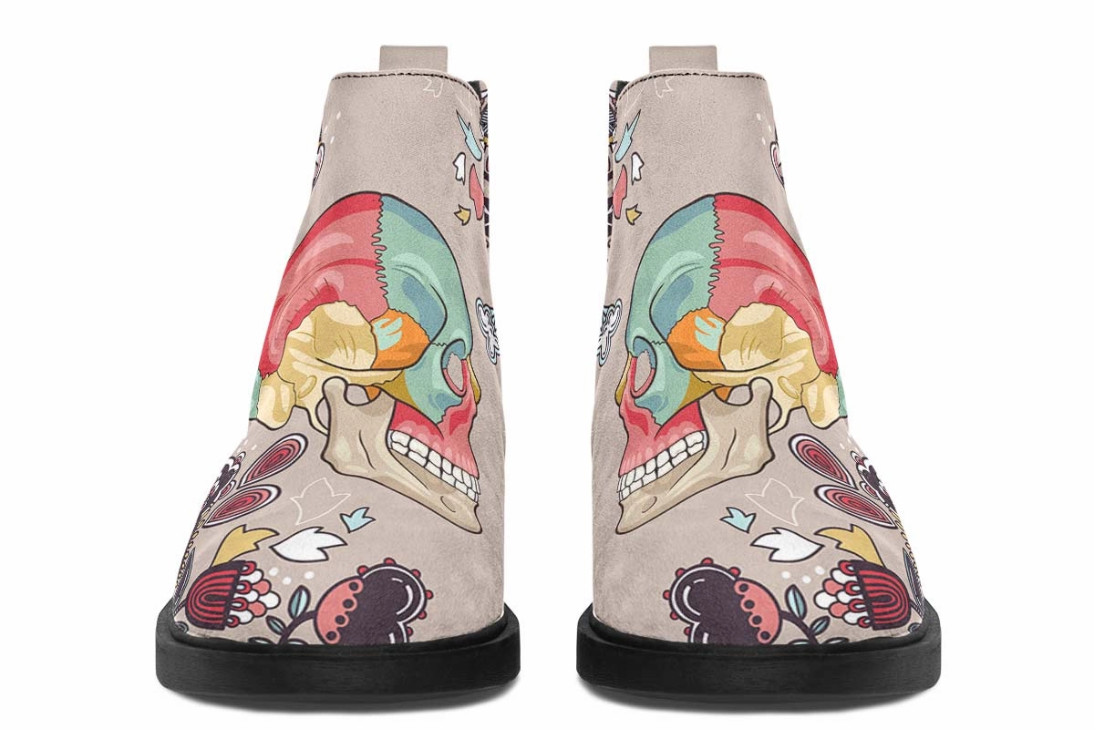 Human Skull Diagram Neat Vibe Boots