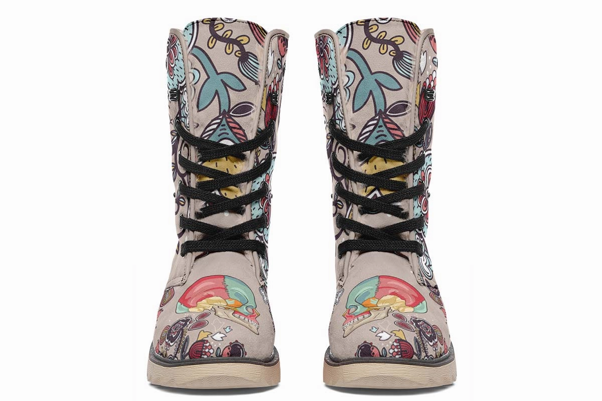 Human Skull Diagram Polar Vibe Boots