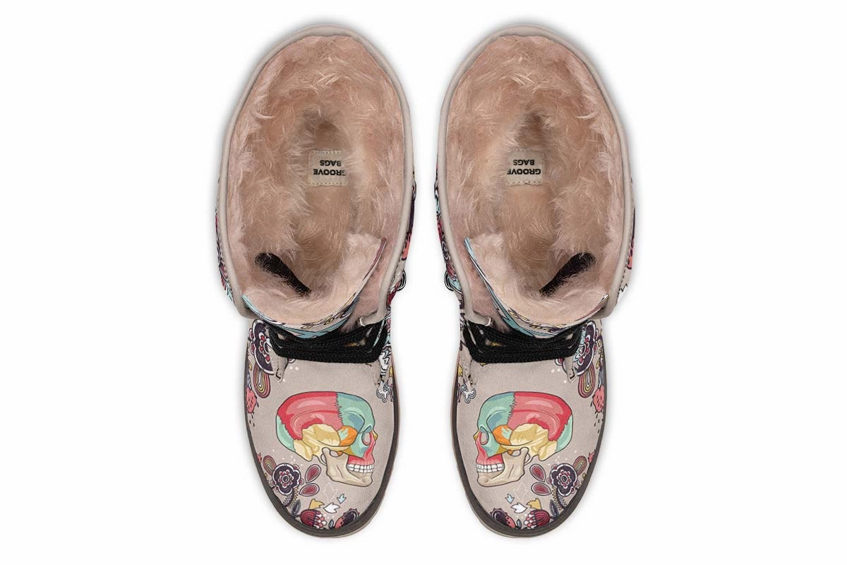 Human Skull Diagram Polar Vibe Boots