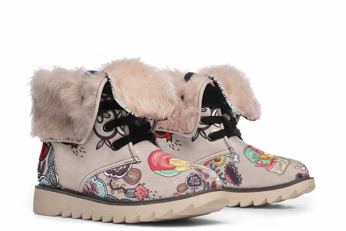 Human Skull Diagram Polar Vibe Boots